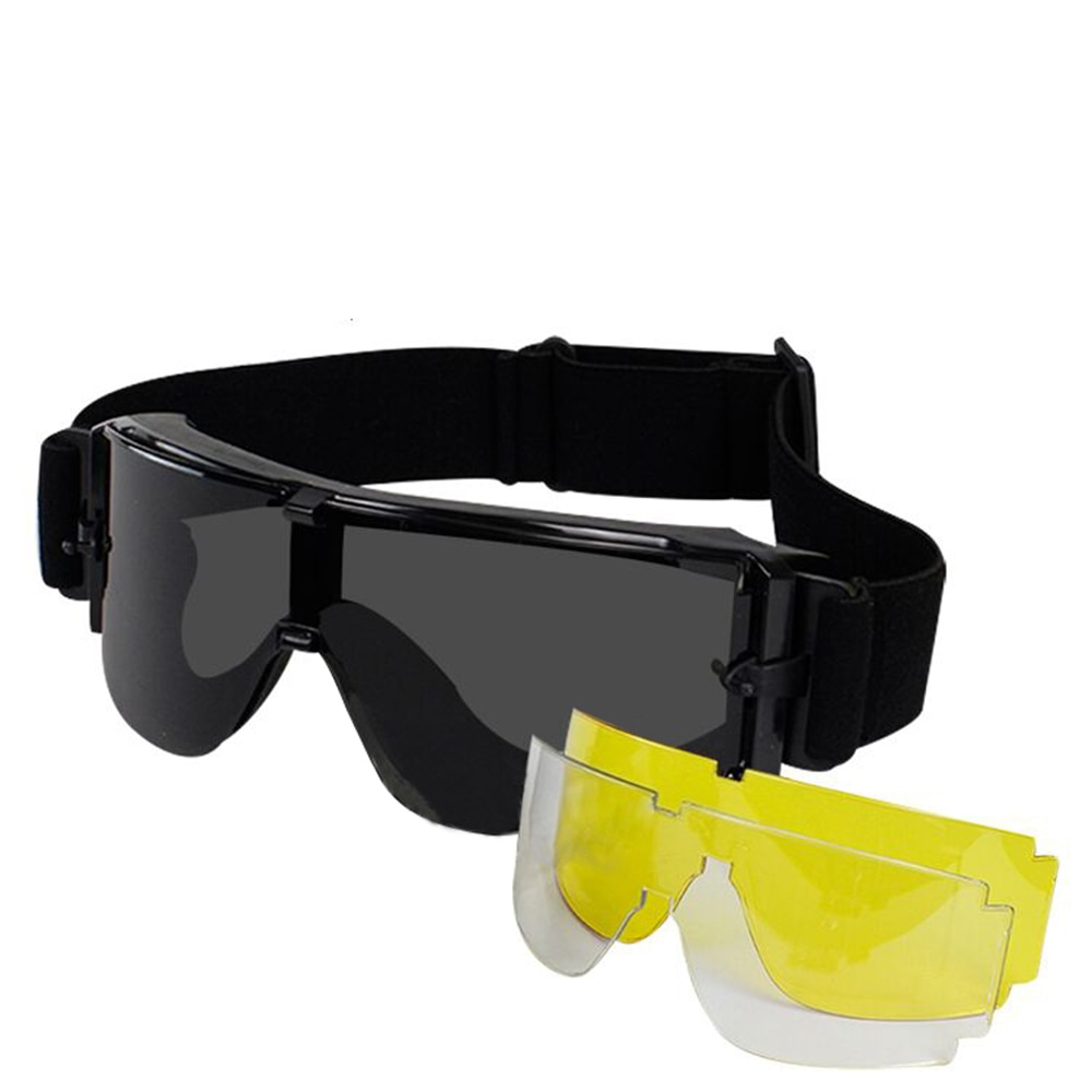 전술 에어소프트 페인트볼 안경, 군사 육군 고글 슈팅용 눈 안전 보호 안경, Cs 게임